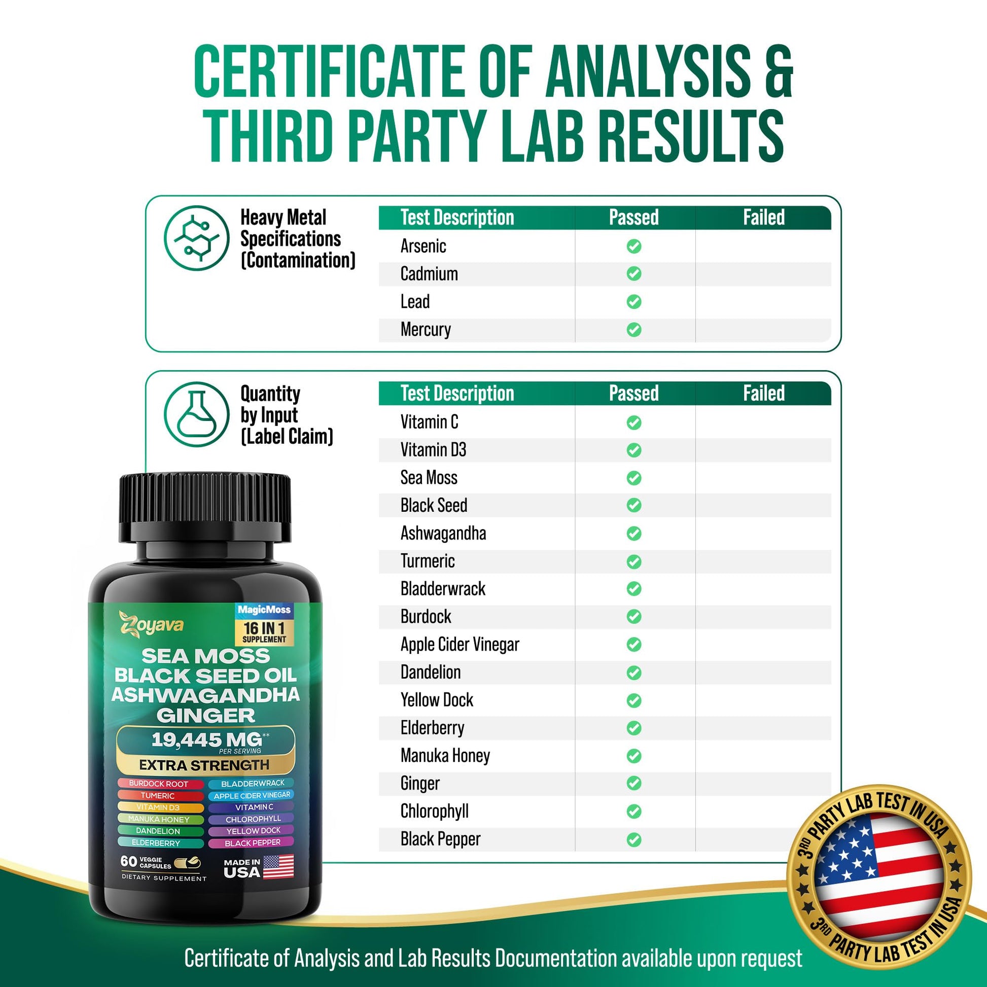 Zoyava Magic Moss Blend Sea Moss 7000mg Ashwagandha 2000mg Black Seed Oil Zoyava buy australia supplements
