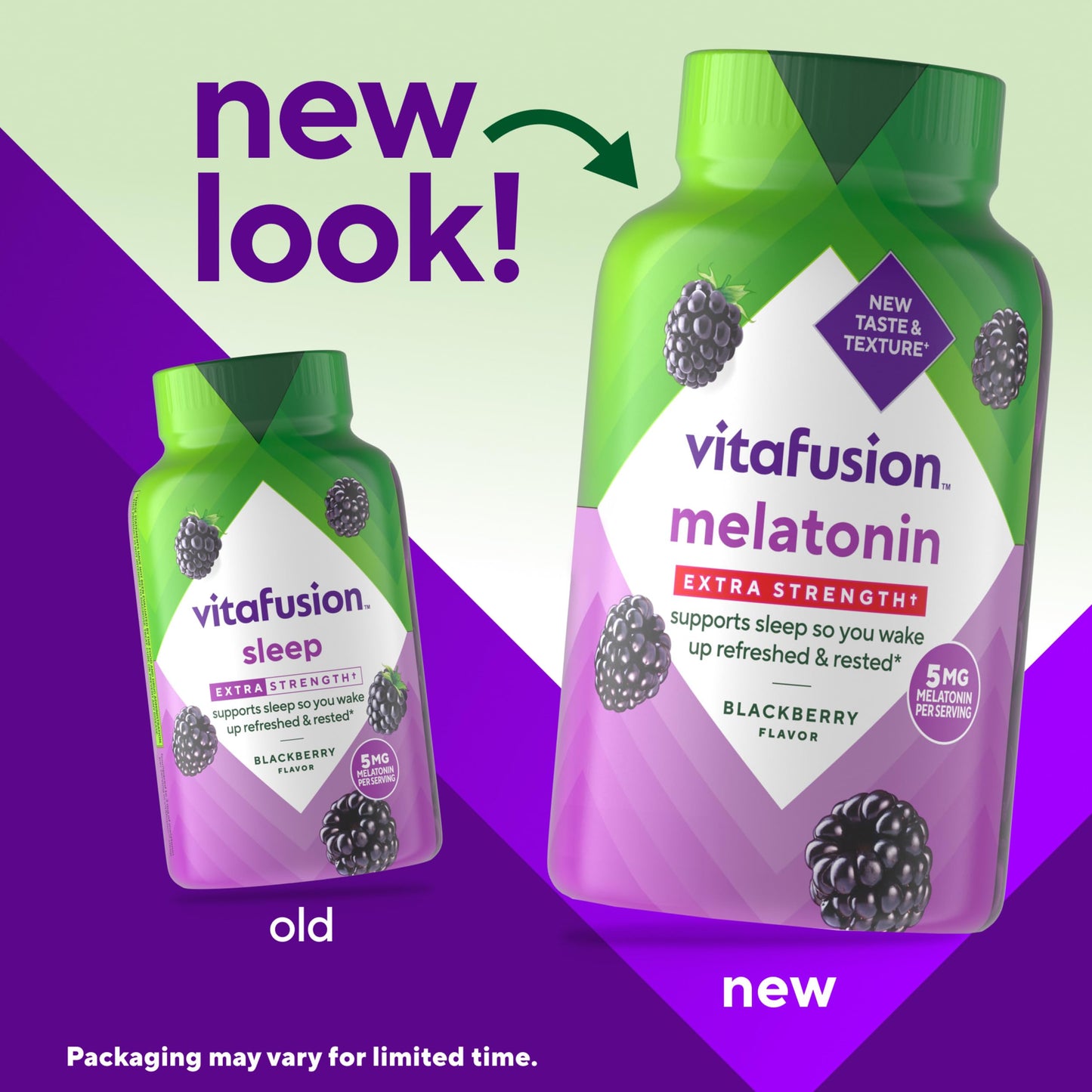 Vitafusion Extra Strength Melatonin Gummy Vitamins, 5mg, 120 ct Gummies Vitafusion