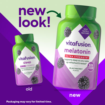 Vitafusion Extra Strength Melatonin Gummy Vitamins, 5mg, 120 ct Gummies Vitafusion