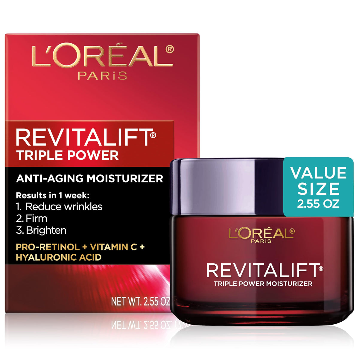 L'Oreal Paris Revitalift Triple Power Face Cream, 2.55 oz L'Oreal Paris