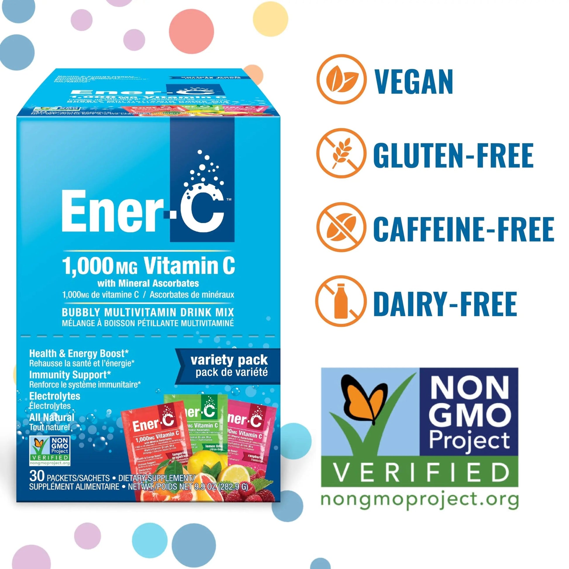 Ener-C Variety Pack Multivitamin Drink Mix Powder Vitamin C 1000mg & Electrolytes with Real Fruit Juice Natural Energy & Immune Support for Women & Men Ener-C buy australia supplements