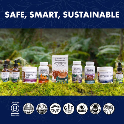 Host Defense Mushrooms Lion's Mane - Supplement Capsules for Brain Health Support - Mushroom Support for Focus & Memory Function Host Defense
