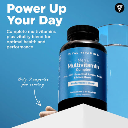 Vital Vitamins Men's Multivitamin Complex + NAD+ Supplement Gsupps Australia