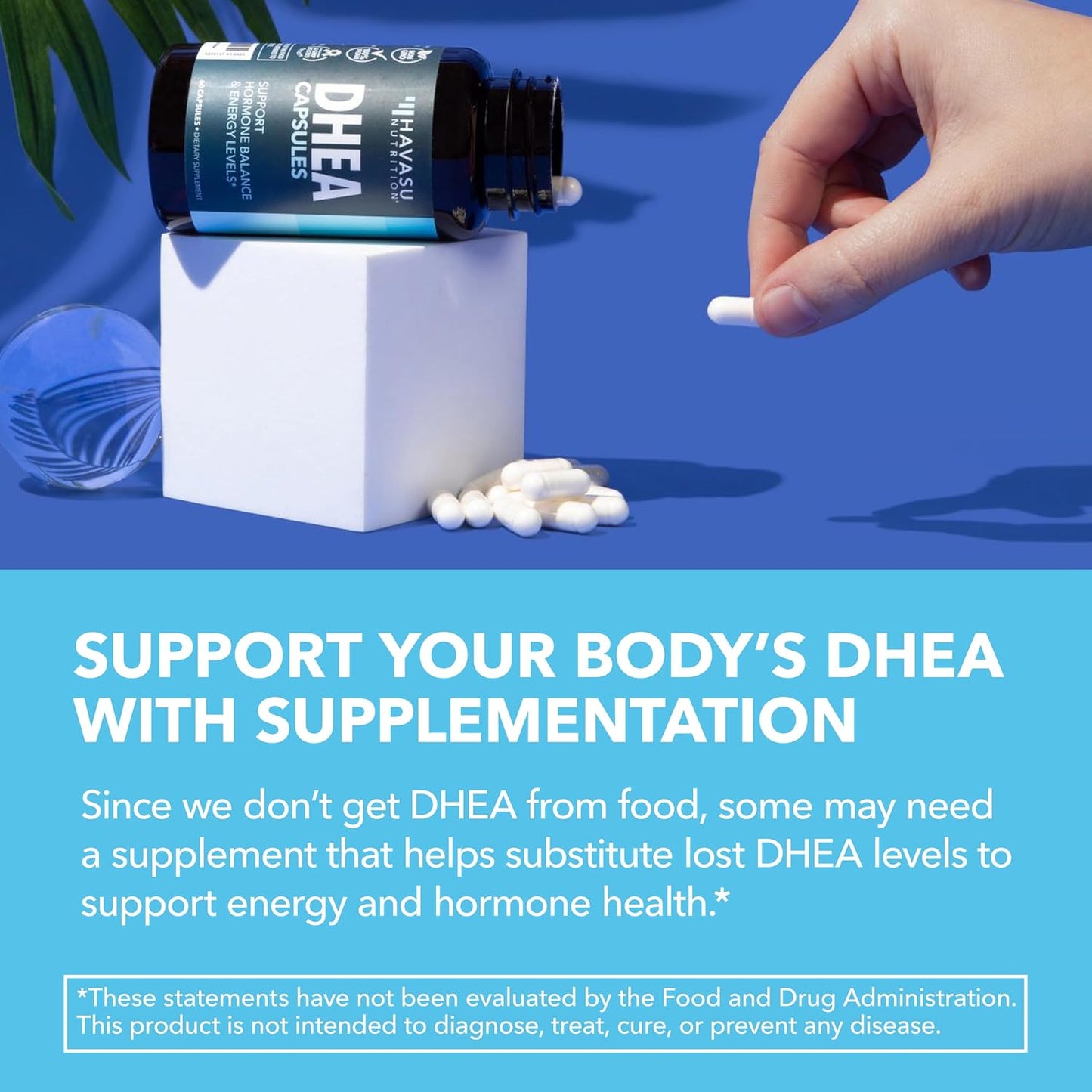 DHEA 50mg Per Serving, Vegan, Non-GMO Hormone Balance Supplement, 60ct | DHEA Supplement for Men and Women, Supports Energy, Healthy Aging, Hormone Balance, Mood and Vitality, 2-Month Supply Gsupps Australia