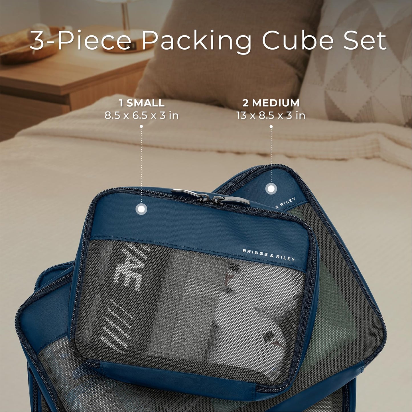 Briggs & Riley Travel Essentials Carry-On Compression Packing Cube Set Gsupps Australia