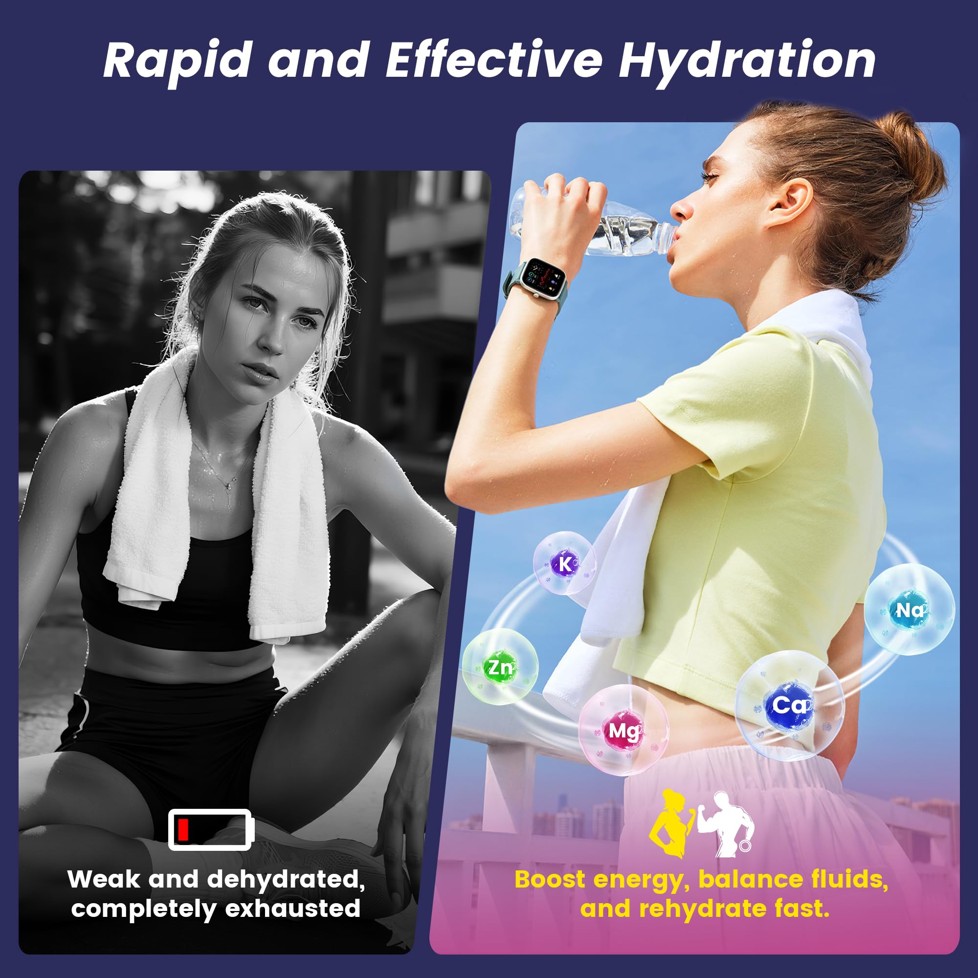 24 Sticks Electrolytes Powder Packets 7 Flavors Sugar Free Hydration Packets Liquid Daily IV Drink Mix, Low Sodium, Lemon Lime, Watermelon, Strawberry, Grape VitalHarvest buy australia supplements