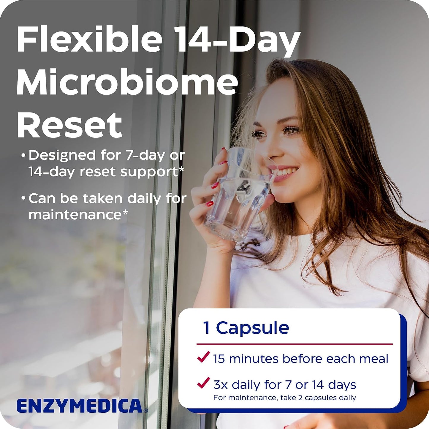 Enzymedica Candidase, Enzymes for Gentle Cleansing Support for Men & Women, Blended for Gut & Microbiome Health with Cellulase and Protease, 42 Count Gsupps Australia