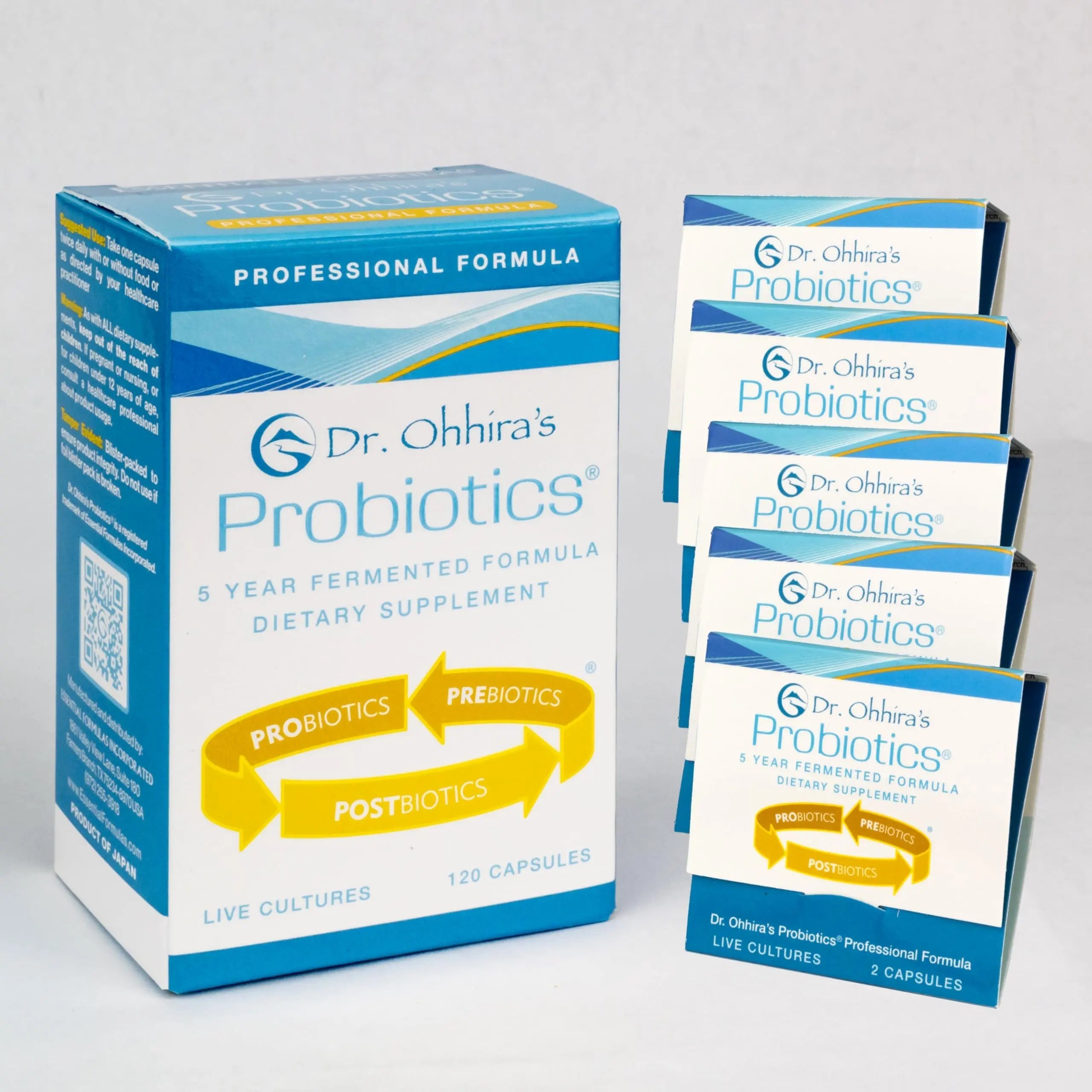 Dr. Ohhira's Probiotics Professional Formula - 120 Capsules with Bonus 5 Travel Size Samples (10 Capsules Bonus) Essential Formulas buy australia supplements