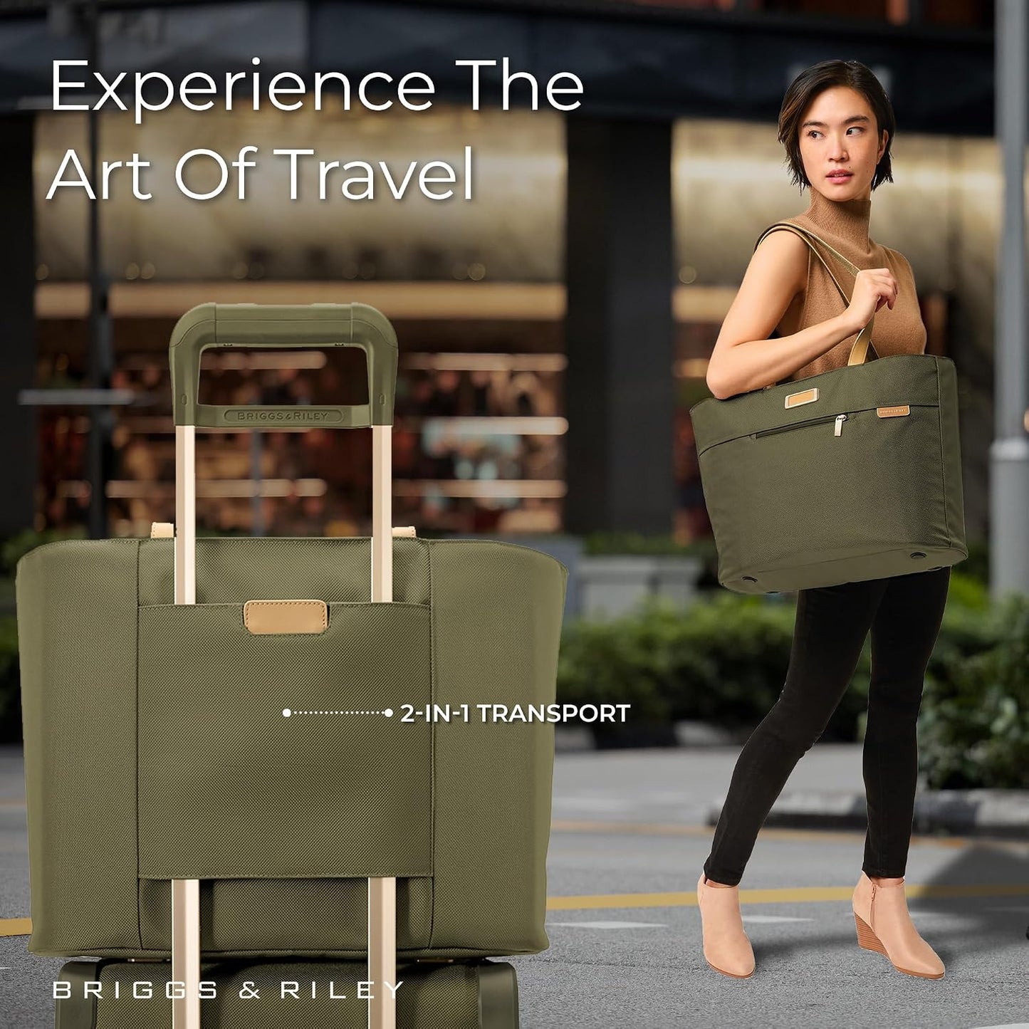 Briggs & Riley Traveler Tote Bag - Nylon Tote Bag for Weekend Travel & Work, Smooth Zipper Closure - Baseline Collection Gsupps Australia
