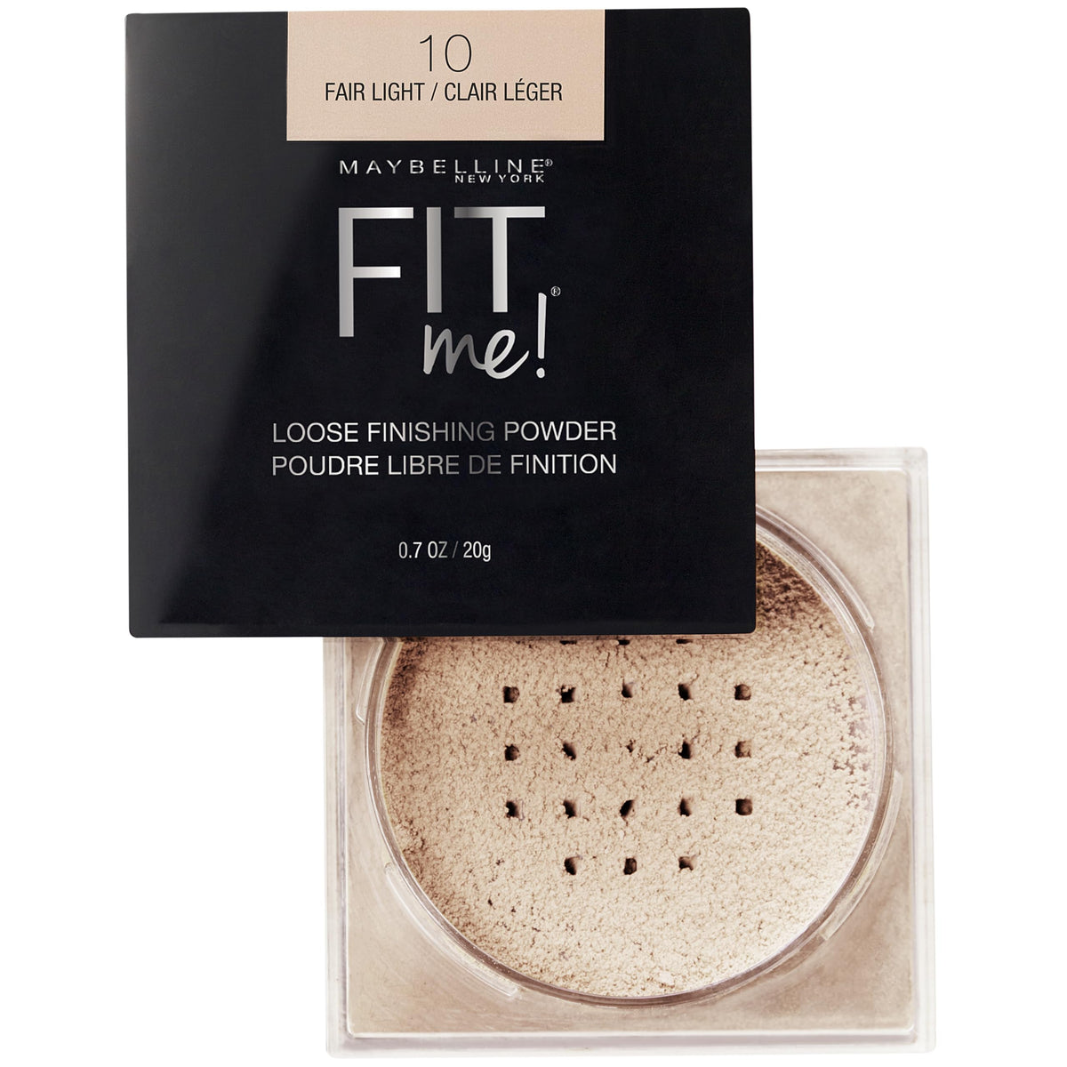 Maybelline Fit Me Loose Setting Powder, Face Powder and Finishing Makeup, Fair Light, 1 Count MAYBELLINE