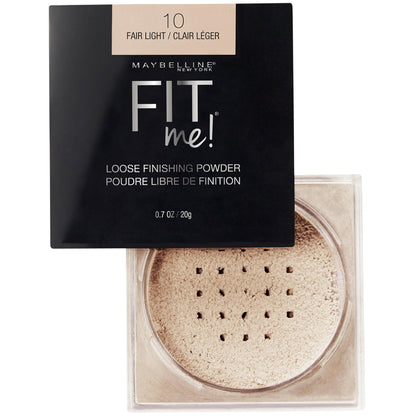 Maybelline Fit Me Loose Setting Powder, Face Powder and Finishing Makeup, Fair Light, 1 Count MAYBELLINE