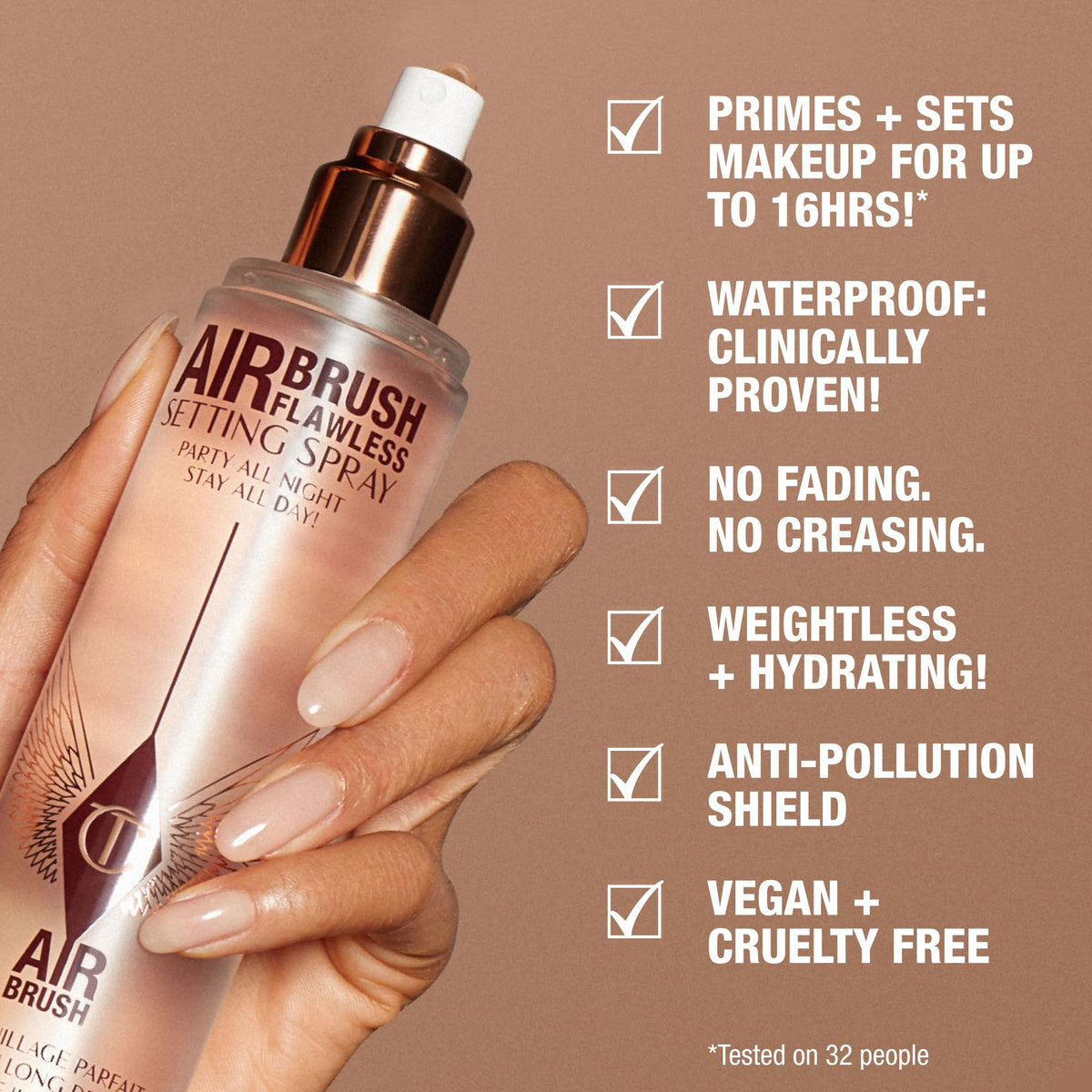 Charlotte Tilbury Airbrush Flawless Setting Spray - Hydrating & Waterproof Charlotte Tilbury
