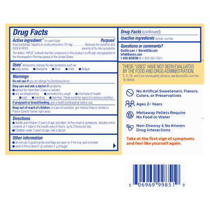 Boiron Oscillococcinum for Relief from Flu-Like Symptoms of Body Aches, Headache, Fever, Chills, and Fatigue - 30 Doses Gsupps Australia
