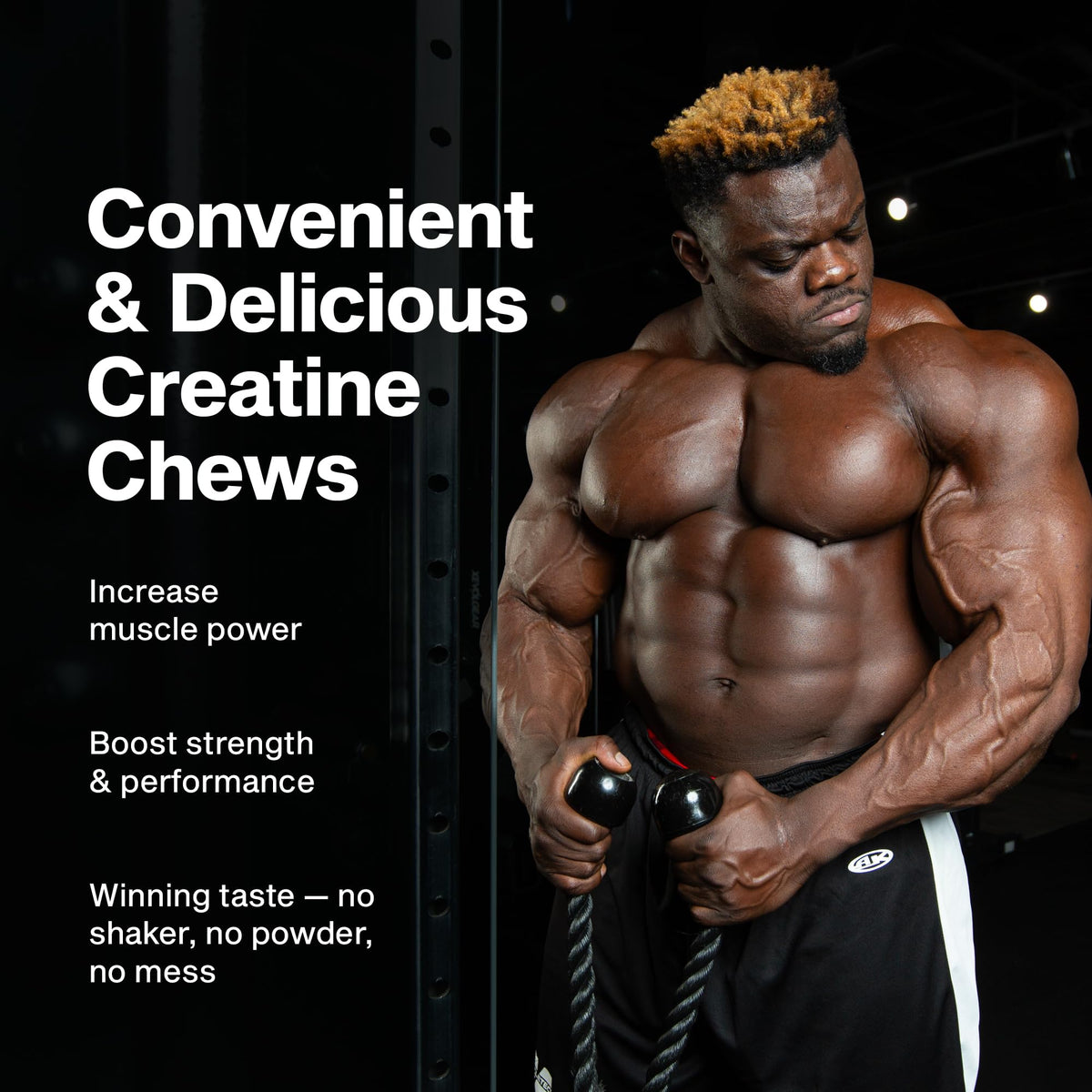 MuscleTech | Creatine Chews | Creapure Monohydrate Supplement for Muscle Recovery, Muscle Builder & Energy Boost | Pre Workout Supplement for Men & Women MuscleTech
