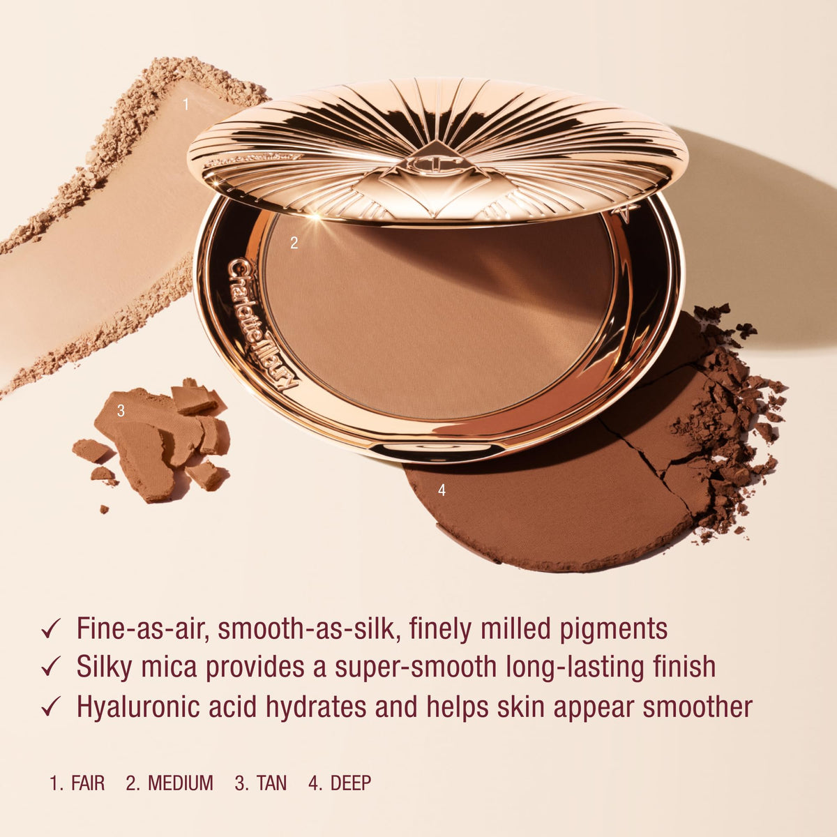 Charlotte Tilbury Airbrush Matte Bronzer - Smoothing & Blurring Powder Charlotte Tilbury