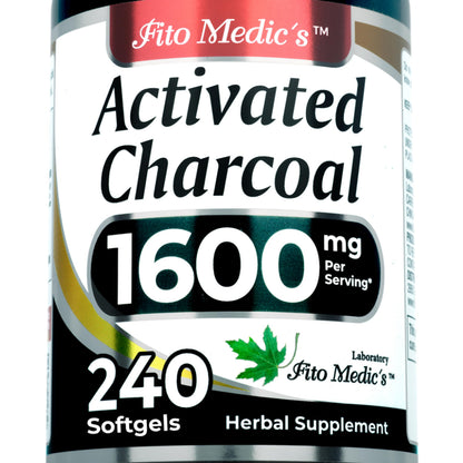 FITO MEDIC'S Lab | Activated Charcoal | 240 caps | Activated Charcoal Pills FITO MEDIC'S