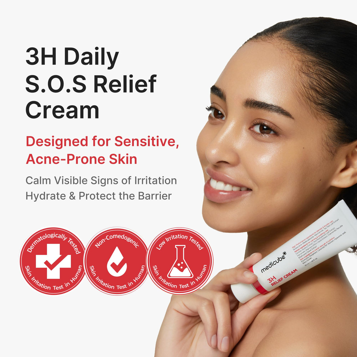 medicube 3H Daily Relief Cream for All Skin Types & After Spot Care medicube
