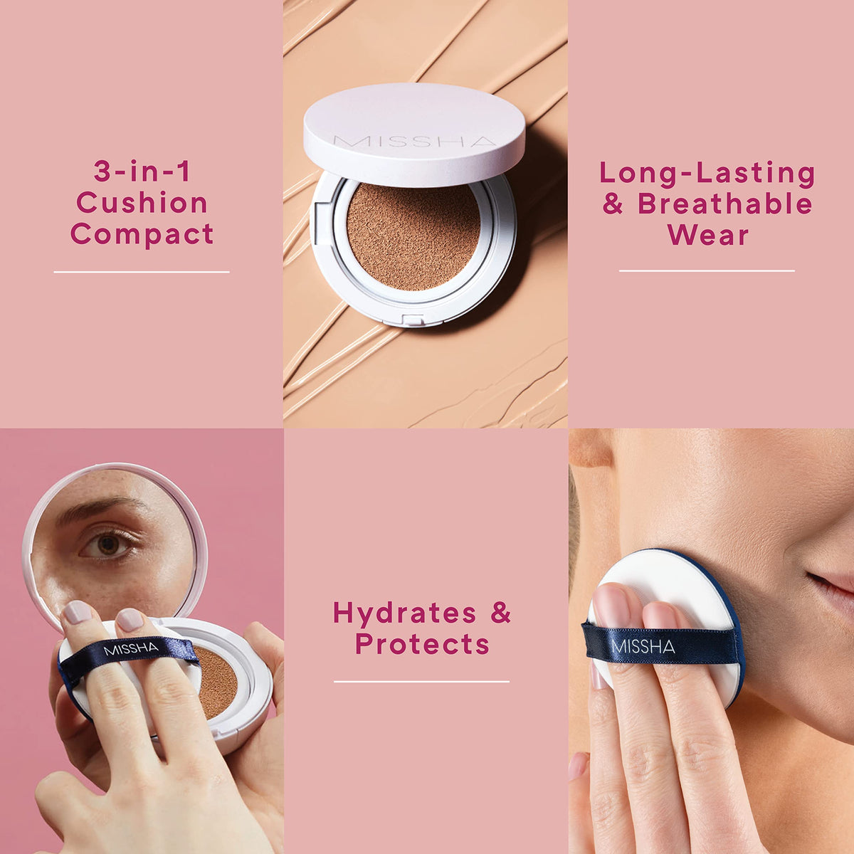 MISSHA Magic Cushion Foundation No.23 Natural Beige, Dewy Coverage MISSHA