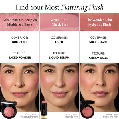 LAURA GELLER Baked Blush-n-Brighten Powder Blush, Buildable - Ethereal Rose LAURA GELLER NEW YORK