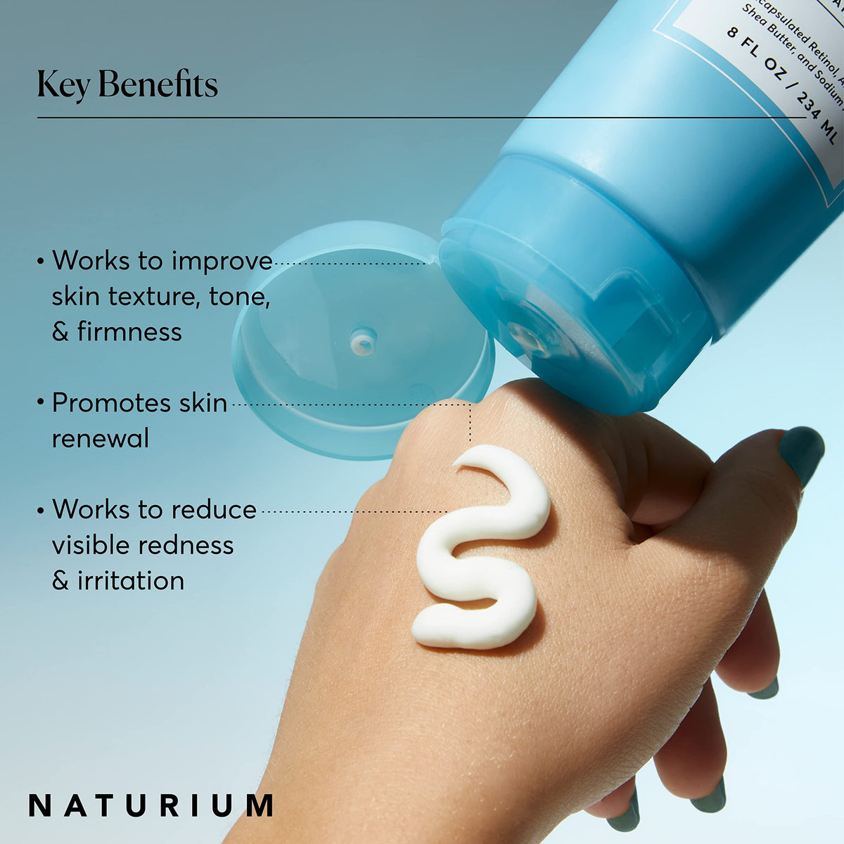 Naturium Skin-Renewing Retinol Body Lotion, with Shea Butter, 8 fl oz Naturium