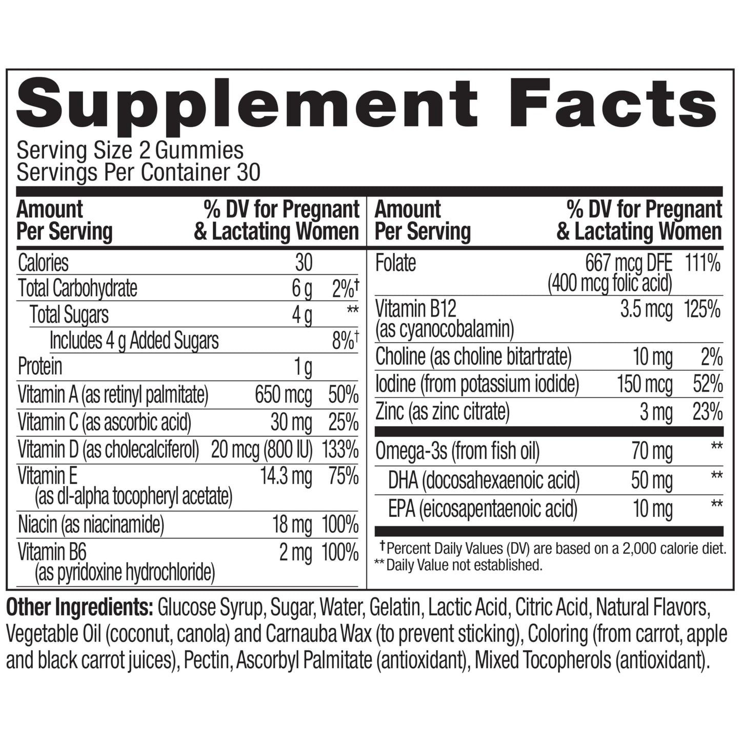 OLLY Prenatal Multivitamin Gummy, Supports Healthy Growth and Brain Development, Folic Acid, Vitamin D, Omega 3 DHA, Chewable Supplement OLLY