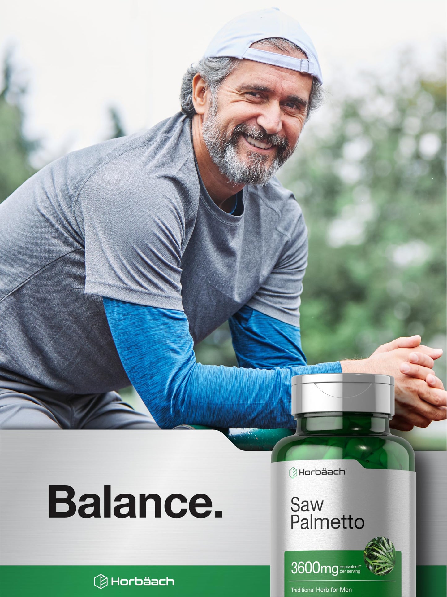 Horbäach Saw Palmetto Extract | 120 Capsules | Non-GMO and Gluten Free Formula | from Saw Palmetto Berries Horbäach