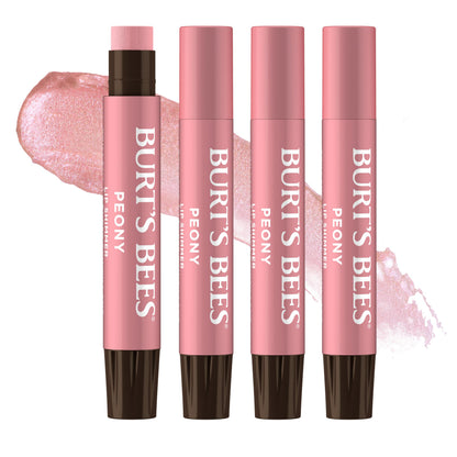 Burt's Bees Lip Shimmer Set, Peony, 0.09 oz., 4 Tubes Burt's Bees