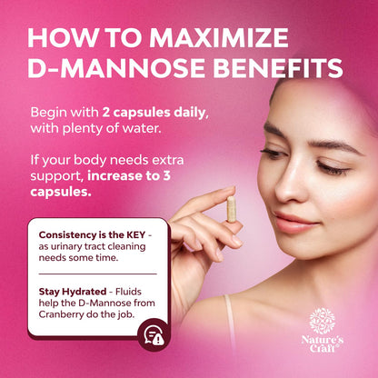 D Mannose with Cranberry Supplement - Potent D Mannose 1000mg Capsules for Kidney Defense Support & Cleanse and Urinary Tract Health for Women & Men - Bladder Health Supplement for Adults - 60 Count Gsupps Australia