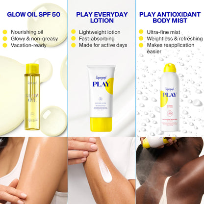 Supergoop! PLAY Body Mist Sunscreen SPF 50 PA++++, Sunny Citrus, 6oz Supergoop!