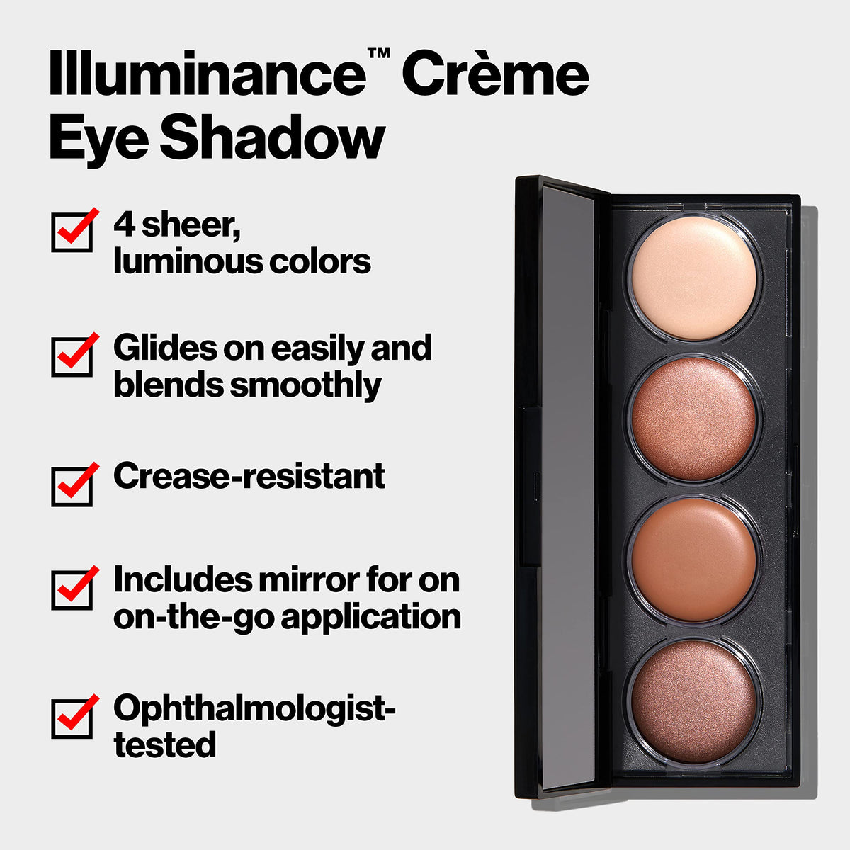Revlon Illuminance Creme Eyeshadow Palette, 710 Not Just Nudes, 0.12 oz REVLON
