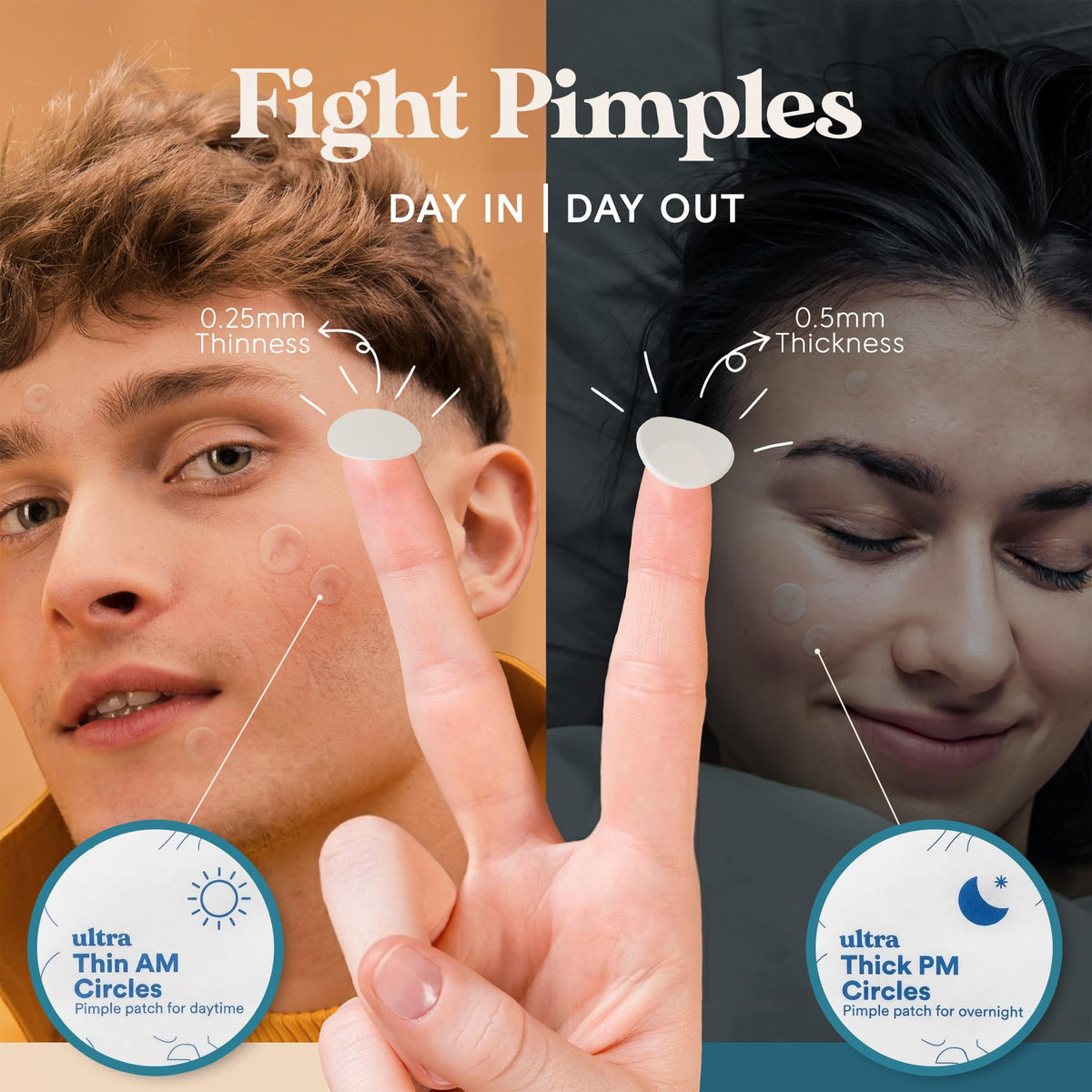 272 CT Large Pimple Patches for Face - 10 Sizes Variety Pack Zit Patches w/ Salicylic Acid, Tea Tree, Calendula Oil - Pimple Patches Large Acne Patches for Face Chin and Body - Dark Spot Patches LivaClean
