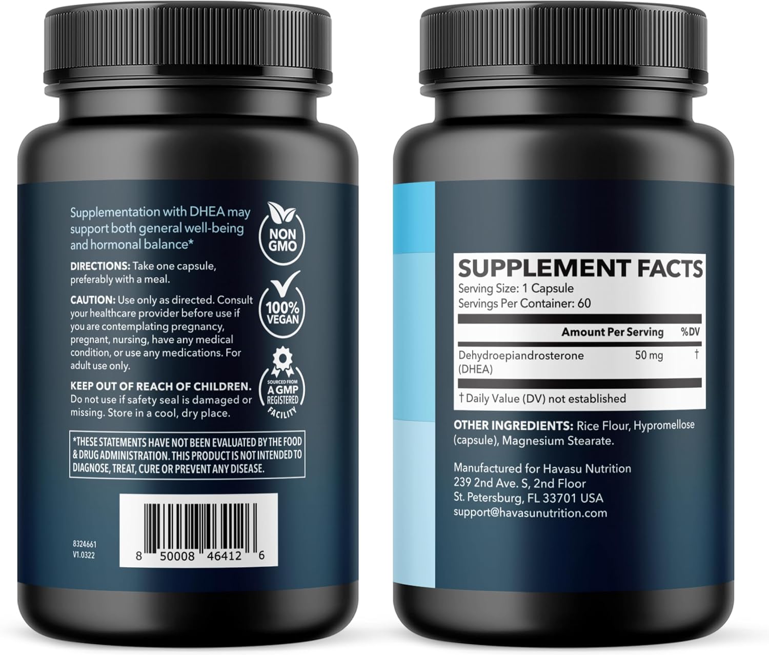 DHEA 50mg Per Serving, Vegan, Non-GMO Hormone Balance Supplement, 60ct | DHEA Supplement for Men and Women, Supports Energy, Healthy Aging, Hormone Balance, Mood and Vitality, 2-Month Supply Gsupps Australia