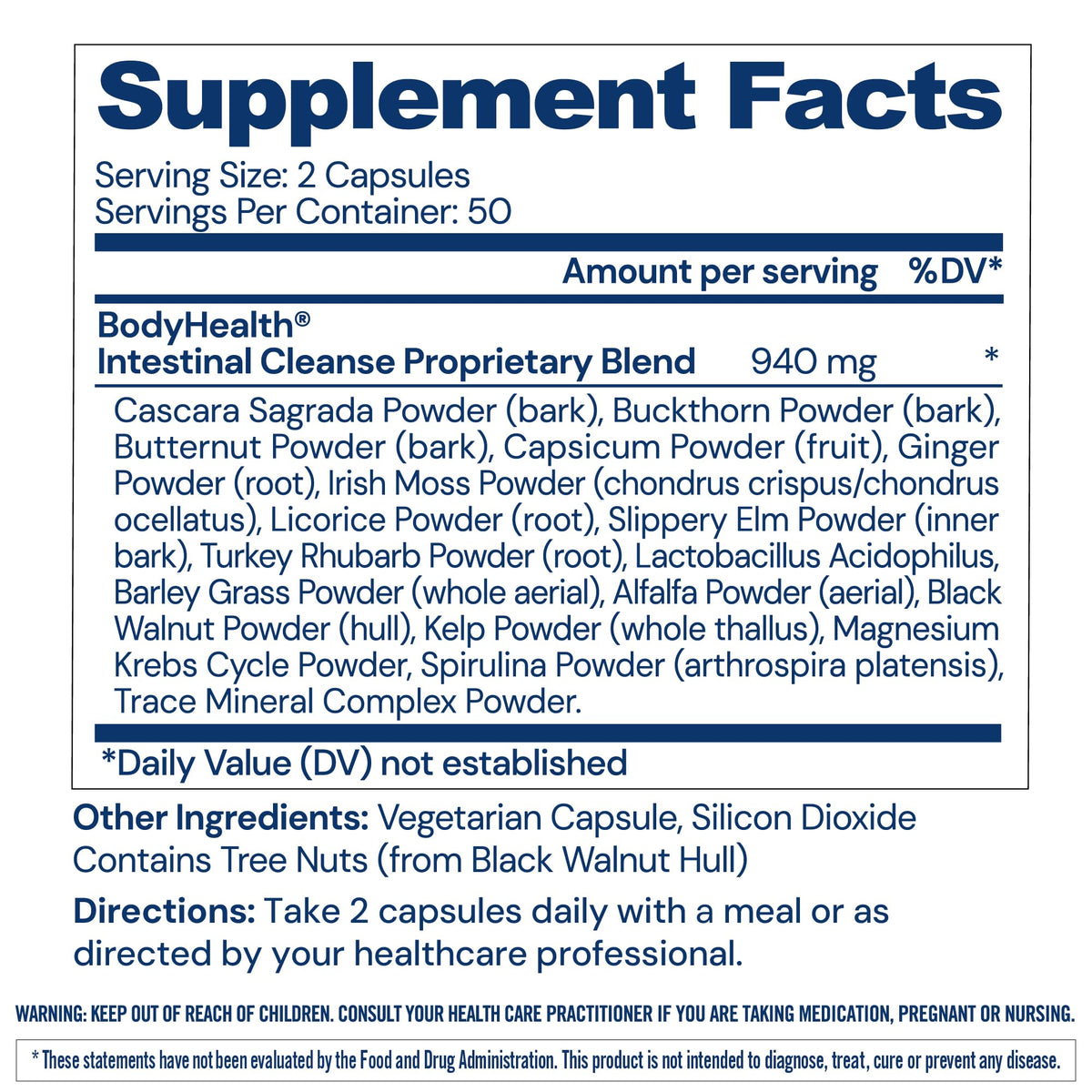 BodyHealth Intestinal Cleanse - Eliminate, Colon Cleanser Detox, Gentle Laxative Pills and Bowel Flush Constipation Relief for Adults, Body Cleanse for Colon Health BodyHealth