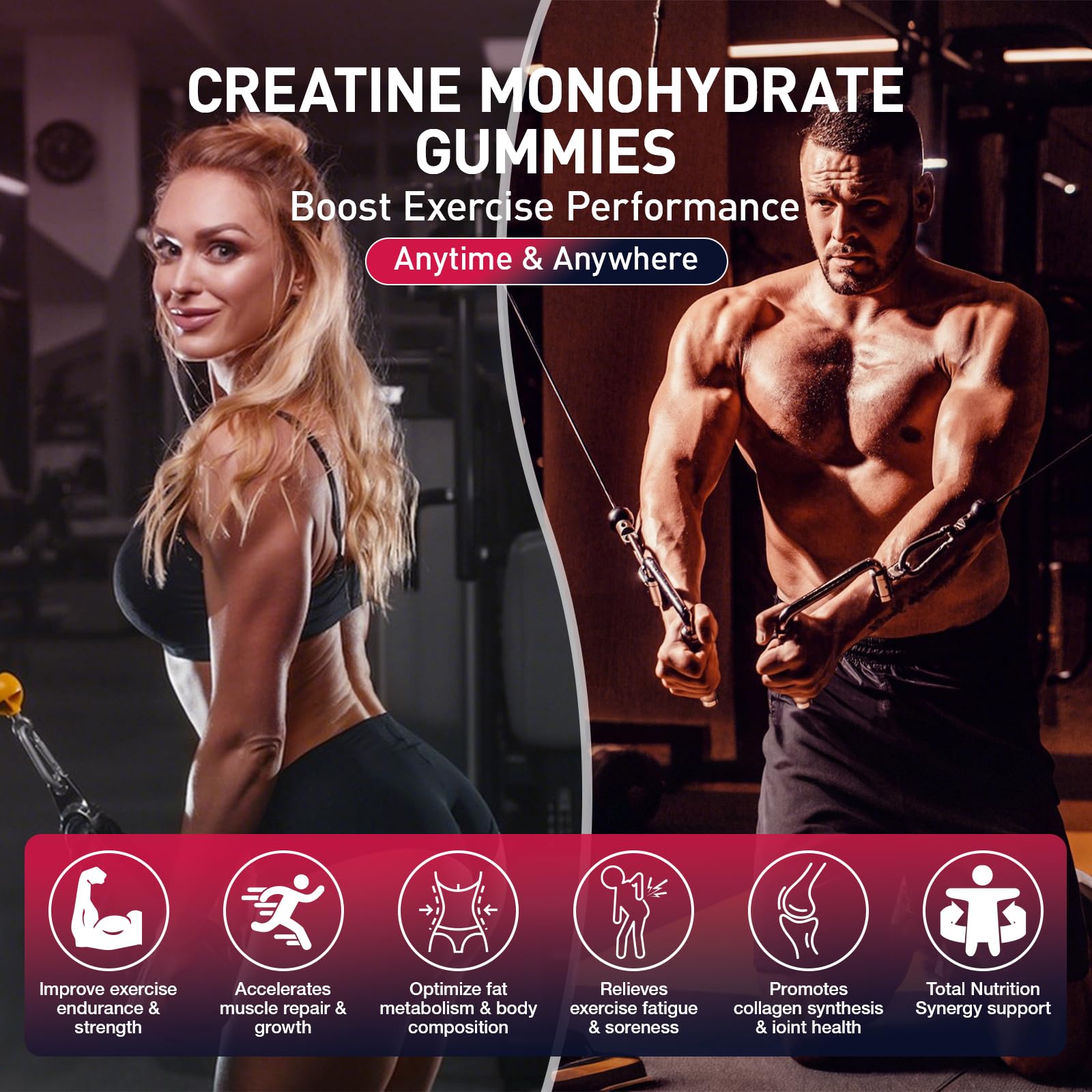 Creatine Gummies for Men & Women, Creatine Monohydrate Gummies 5g, Build Muscle, Strength, Recovery, Cognitive Health & Memory, Pre Workout Supplement, 120 Count Raspberry Chewable Gummy Maxhemphealth buy australia supplements