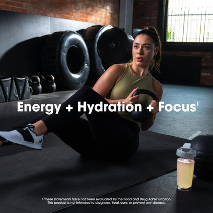 Optimum Nutrition Amino Energy Powder Plus Focus, with BCAA, Electrolytes, and Caffeine, Tropical Lemonade, 30 Servings (Packaging May Vary) Optimum Nutrition