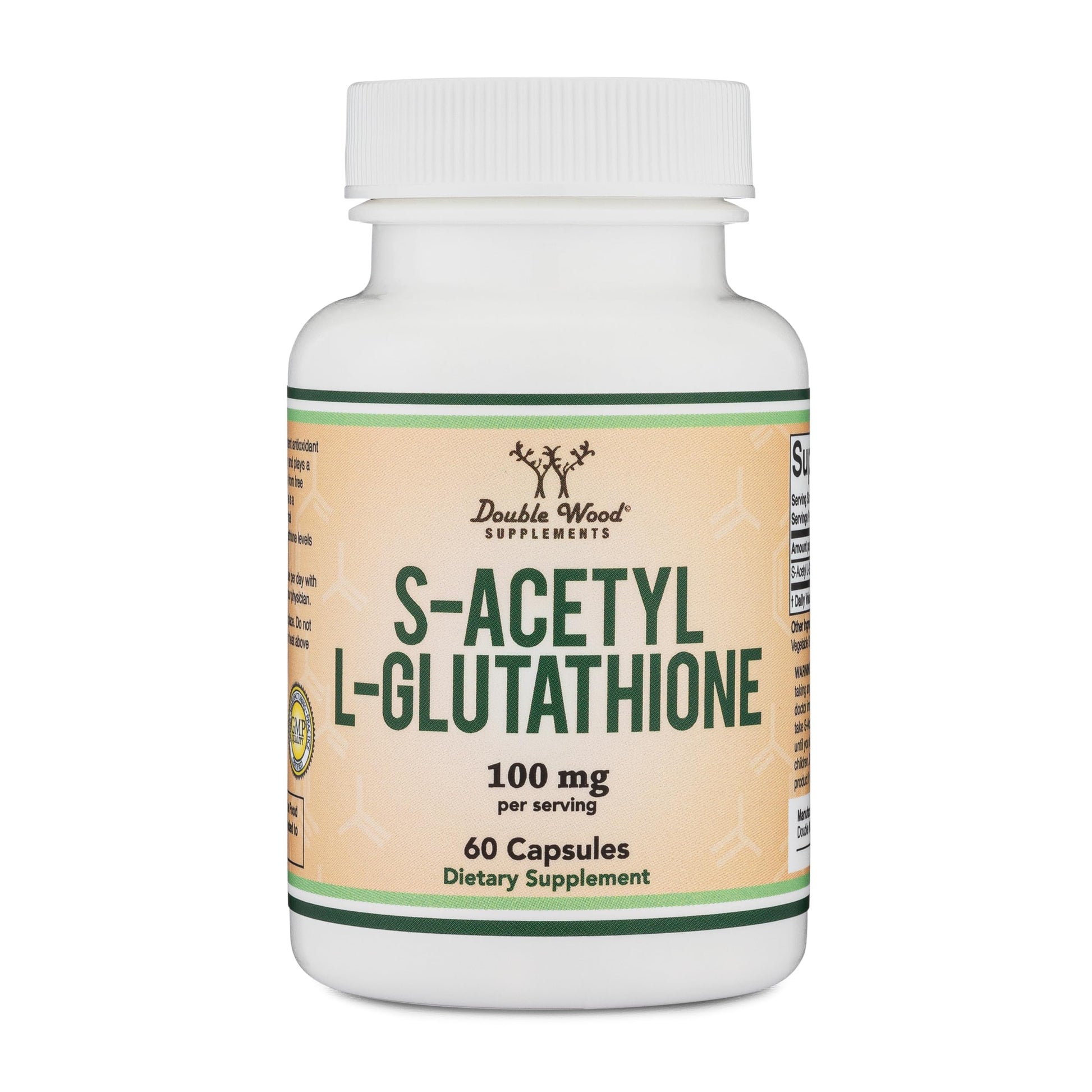 S-Acetyl L-Glutathione Capsules - 100mg, 60 Count (Acetylated Glutathione Antioxidant - More Absorbable Than Glutathione and Liposomal Glutathione, Non-GMO and Gluten Free) by Double Wood Double Wood Supplements buy australia supplements