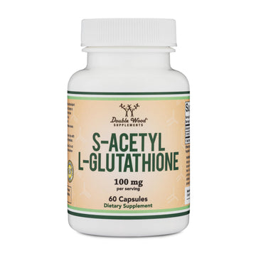S-Acetyl L-Glutathione Capsules - 100mg, 60 Count (Acetylated Glutathione Antioxidant - More Absorbable Than Glutathione and Liposomal Glutathione, Non-GMO and Gluten Free) by Double Wood Double Wood Supplements buy australia supplements