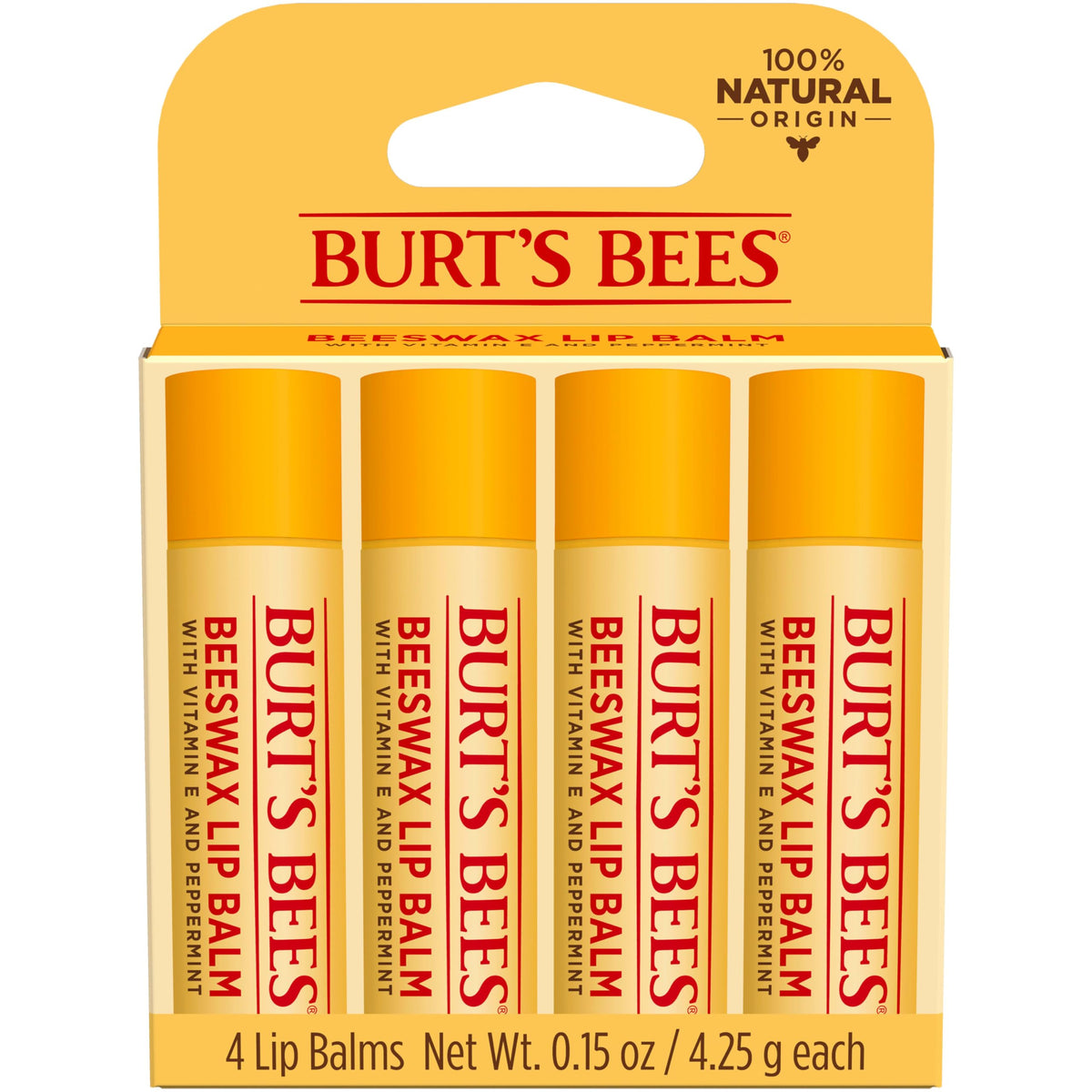 Burt's Bees 100% Natural Moisturizing Lip Balm (Original Beeswax) Burt's Bees