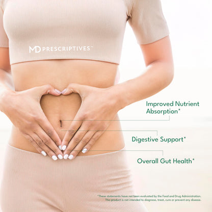 MD Prescriptives - ProbioZyme - Vegetarian Digestive Enzymes - Supplement for Digestive & Gut Health - 90 Capsules MD Prescriptives