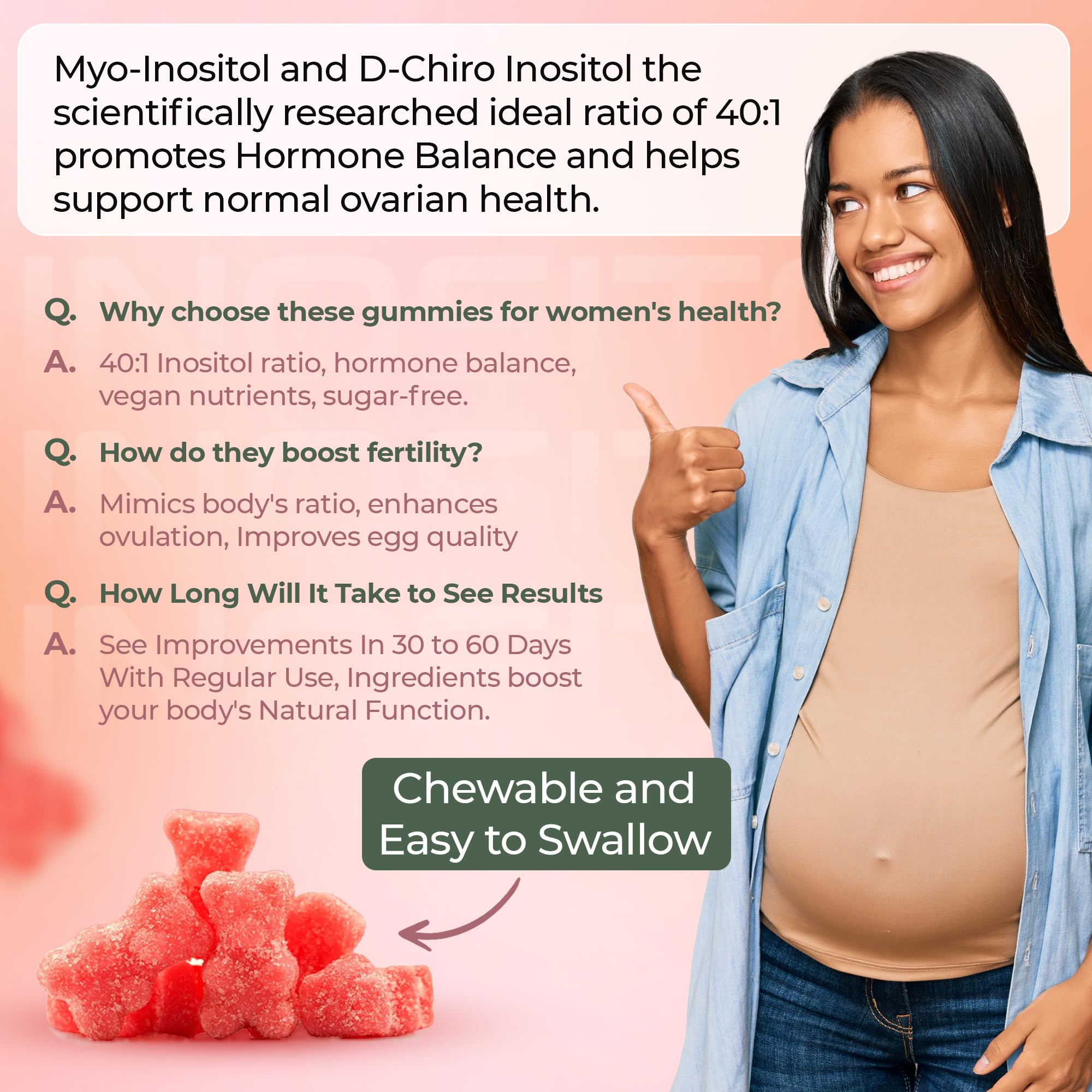 OMNICOAST GOODS, OCG Myo-Inositol & D-Chiro Inositol Gummies with Ashwagandha | PCOS Support | Ovulation & Mood Support, 40:1 Ratio Inositol for Hormone Balance, Sugar-Free, Non-GMO (60 Gummies) OMNICOAST GOODS, OCG buy australia supplements