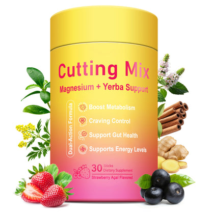 Yooloks Cutting Drink Mix –  5-HTP, Yerba Mate & Magnesium, FOS | Supports Satiety Signaling, Energy & Gut Health Yooloks
