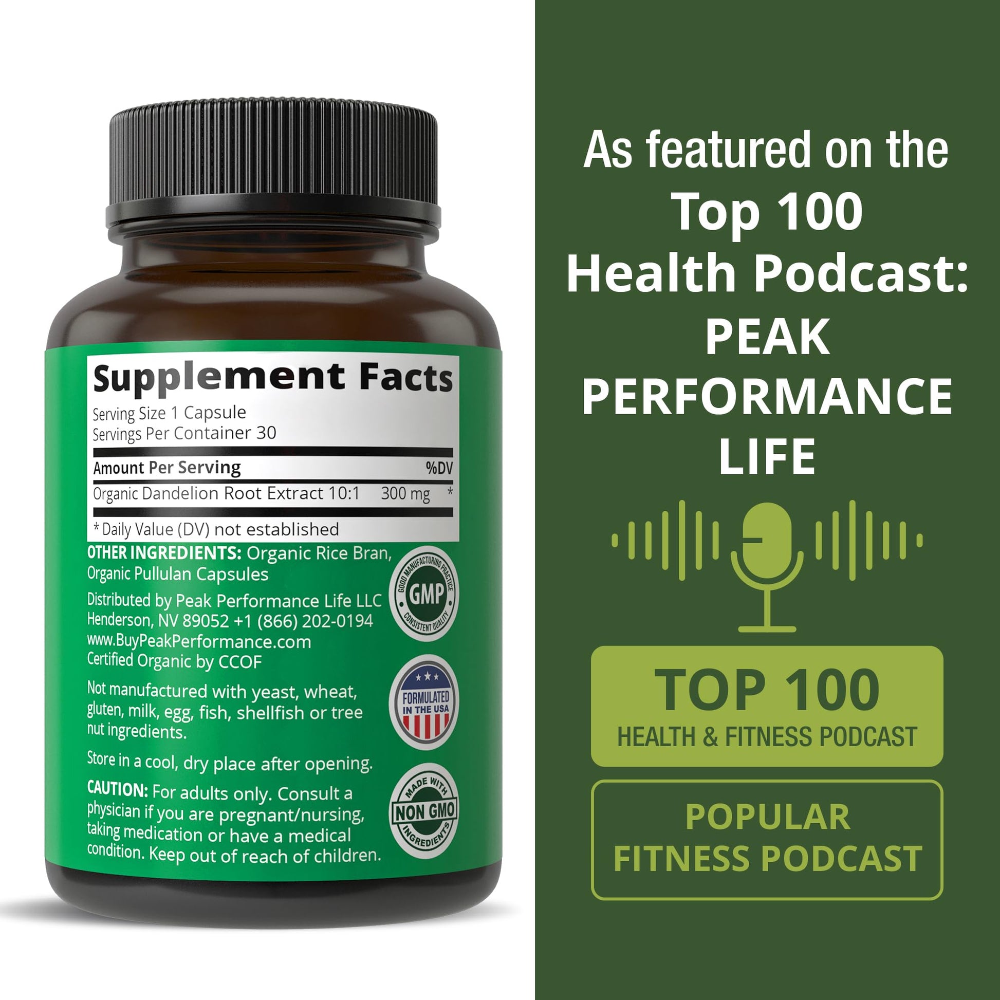 USDA Organic Dandelion Root Extract Supplement - 10x More Potent Than Raw Root. Standardized and Concentrated Vegan Dandelion Root Capsules for Women and Men. Supports Detox, Immune, Liver, Gut Health Peak PerformanceBuy Supplements Australia