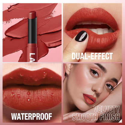 12Pcs Velvet Matte Lipstick Set, Nude to Dark Shades, Long-Lasting,Color A Jolilab
