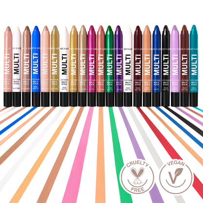 wet n wild Color Icon Cream Eyeliner Eyeshadow Multi-Stick, Moisturizing, Nourishing Velvety Cream-to-Powder Buildable & Blendable Formula, Cruelty-Free & Vegan - Brown Sugar wet n wild
