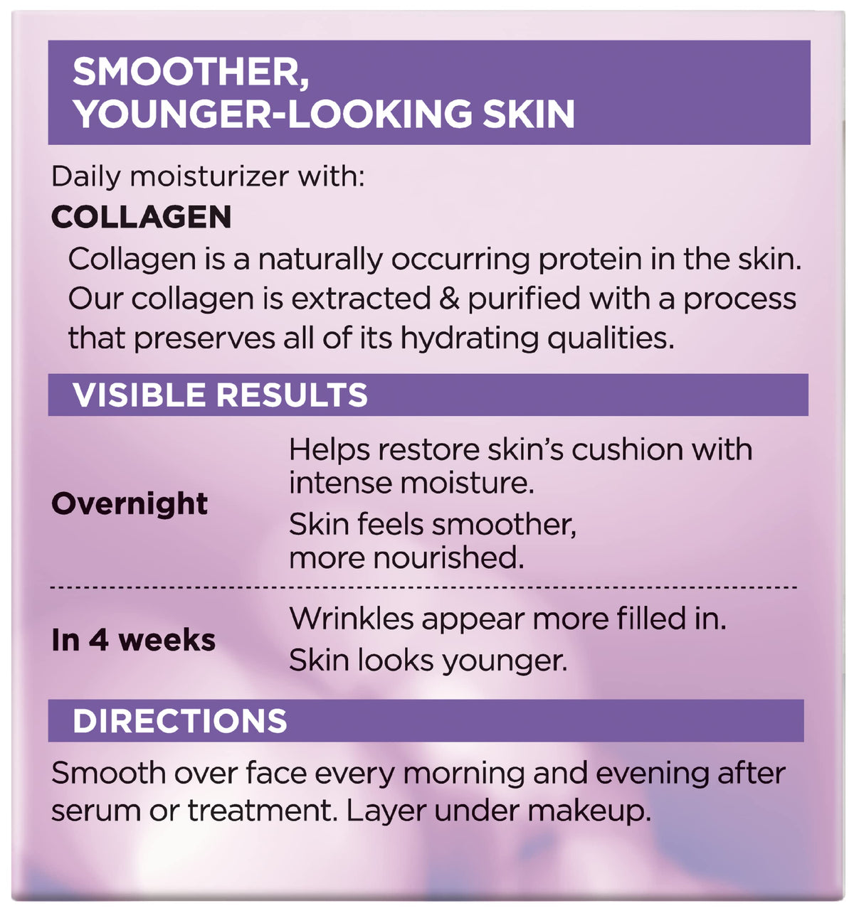 L’Oreal Paris Collagen Daily Face Moisturizer, Anti Aging Face Cream to Reduce Wrinkles and Provide Intense Hydration, 1.7 oz L'Oreal Paris