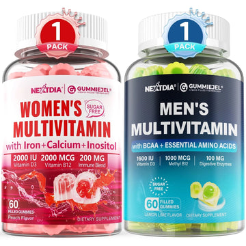 Nextdia Mens Multivitamin Gummies 60 Count + Womens Multivitamin Gummies 60 Count Nextdia buy australia supplements