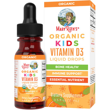 MaryRuth Organics USDA Organic Vitamin D3 Liquid Drops for Kids | 640 IU Vitamin D3 Per Serving | Kids Immune Support & Bone Health Supplement | Formulated for Ages 4-13 | 0.5oz | 30 Servings MARYRUTH'S buy australia supplements