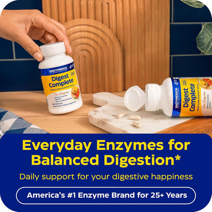 Enzymedica Digest Complete - Helps Gas & Bloating - 90 Caps Gsupps Australia