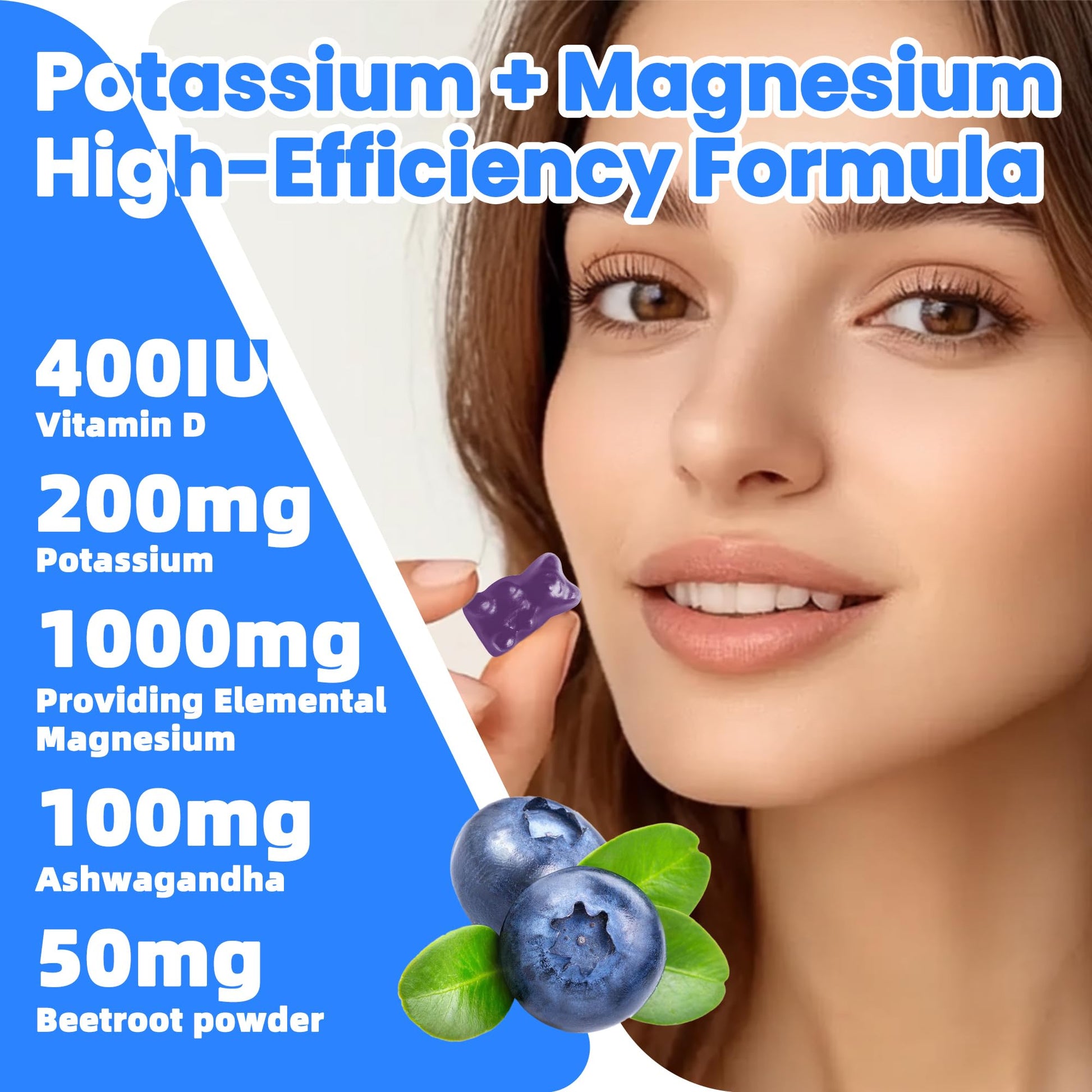 Potassium Magnesium Gummies,Potassium Supplement w/Ashwagandha,High Absorption Magnesium Glycinate,B6,D3,Potassium Citrate for Leg Cramps,Muscle,Electroyte for Adults Kids,Sugar-Free, 60 Gummies NUTRAGOGO buy australia supplements