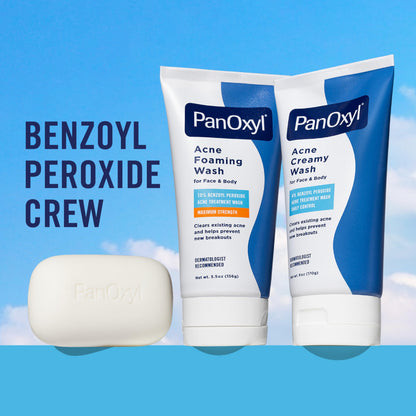 PanOxyl Antimicrobial Acne Creamy Wash, 4% Benzoyl Peroxide, 6 Ounce PanOxyl